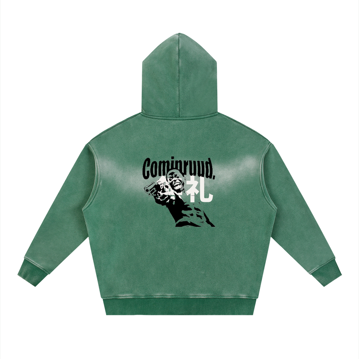 COMINRUUDE Zipper Boxy Fleece Hoodie
