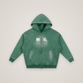 COMINRUUDE Zipper Boxy Fleece Hoodie