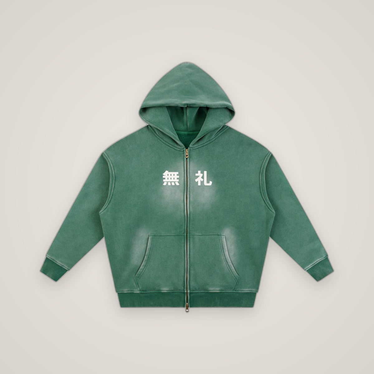 COMINRUUDE Zipper Boxy Fleece Hoodie