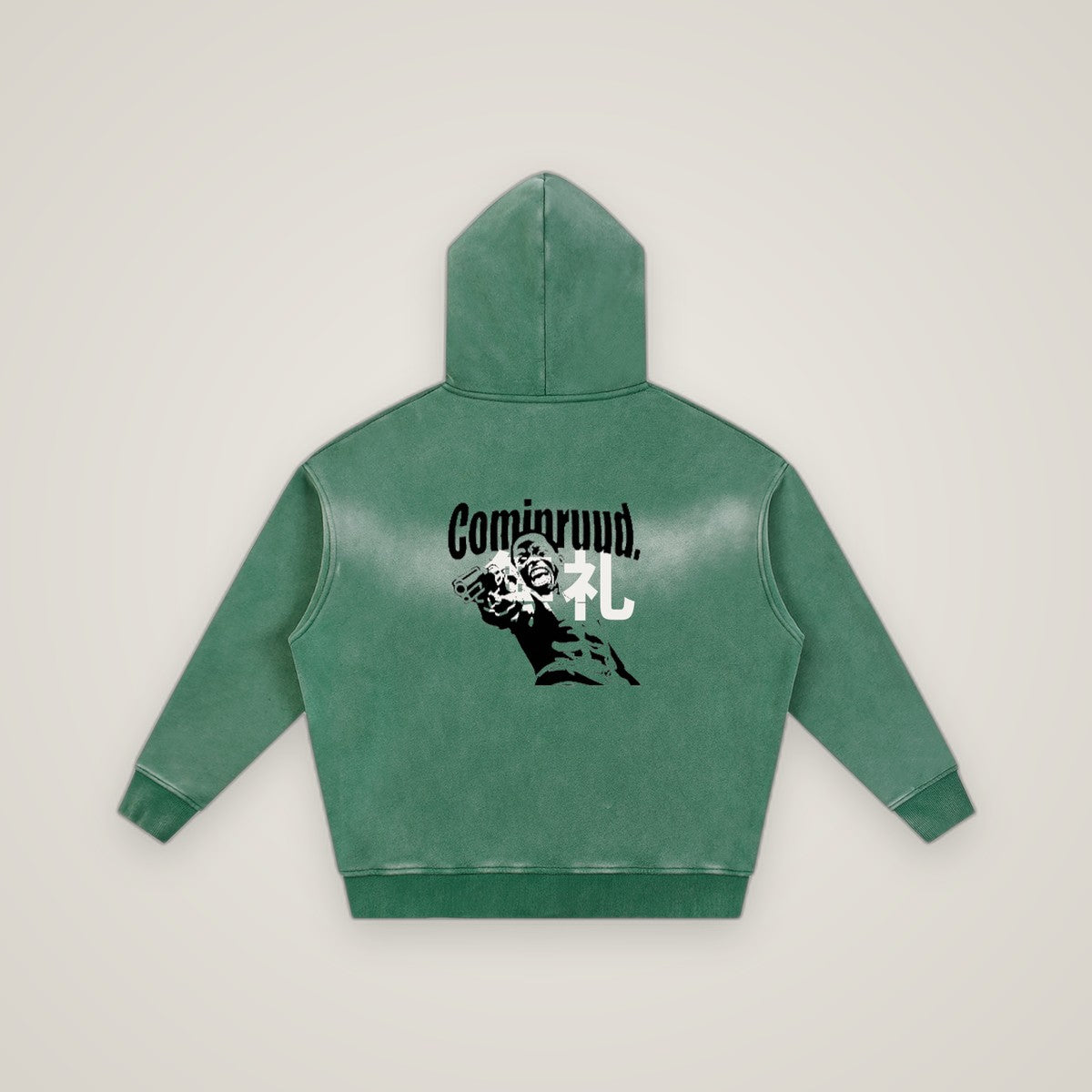 COMINRUUDE Zipper Boxy Fleece Hoodie