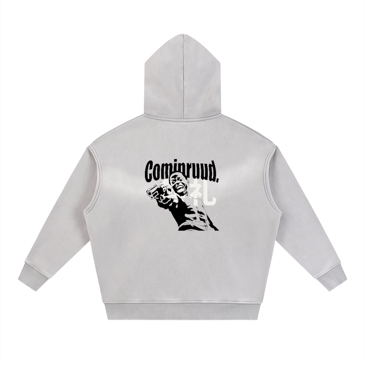 COMINRUUDE Zipper Boxy Fleece Hoodie