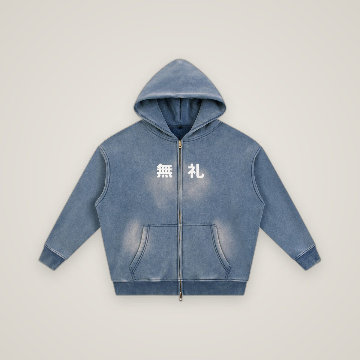 COMINRUUDE Zipper Boxy Fleece Hoodie
