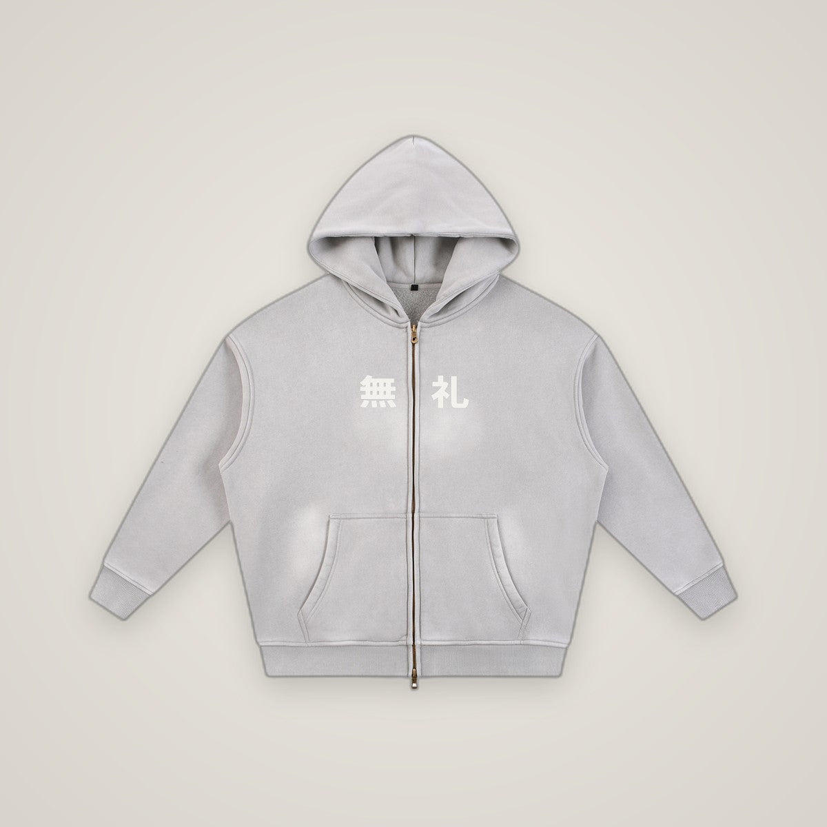 COMINRUUDE Zipper Boxy Fleece Hoodie