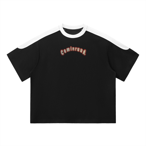COMINRUUDE Color-Block Oversized Tee
