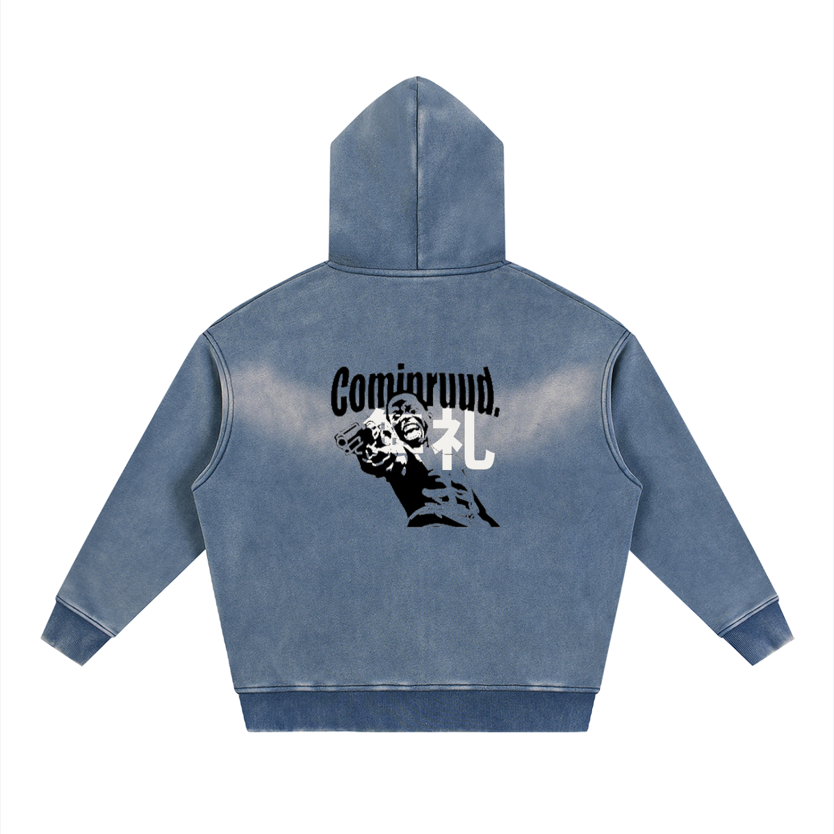 COMINRUUDE Zipper Boxy Fleece Hoodie