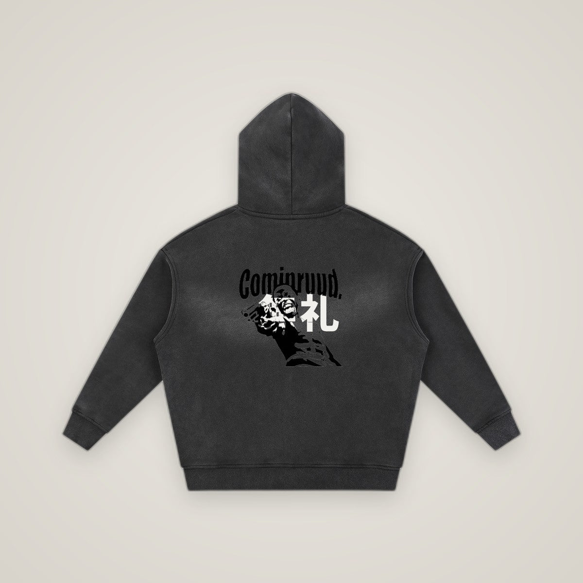 COMINRUUDE Zipper Boxy Fleece Hoodie