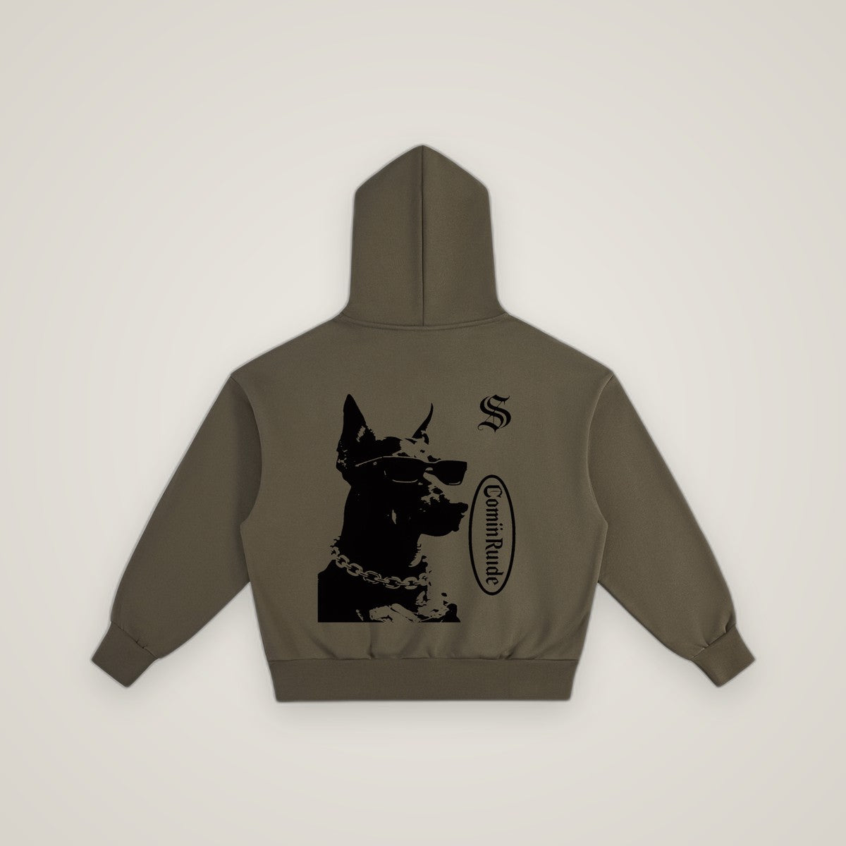 COMINRUUDE Emblem Fleece Hoodie