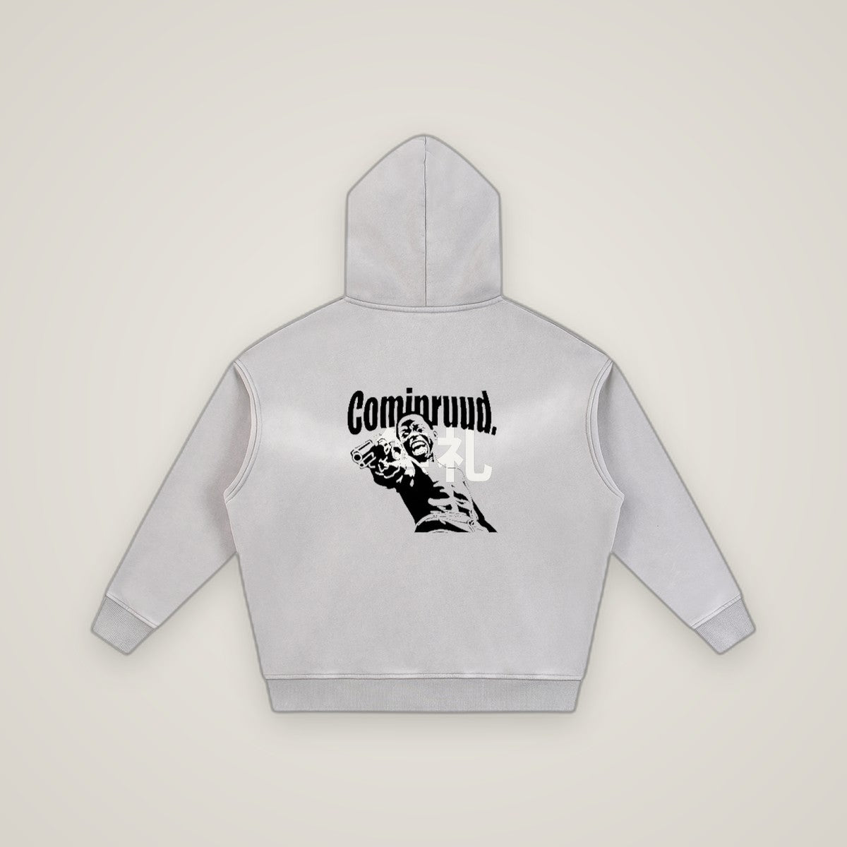 COMINRUUDE Zipper Boxy Fleece Hoodie