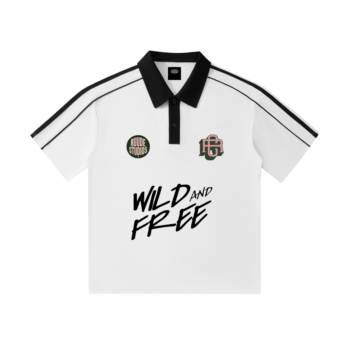 Contrast Collar Short-Sleeve Polo Shirt