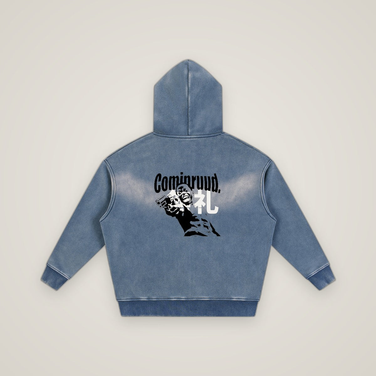 COMINRUUDE Zipper Boxy Fleece Hoodie