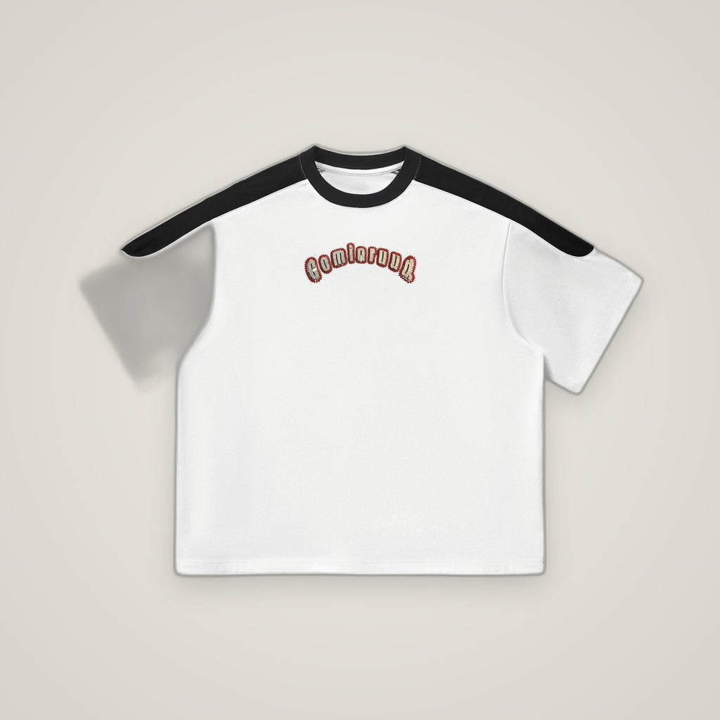 COMINRUUDE Color-Block Oversized Tee